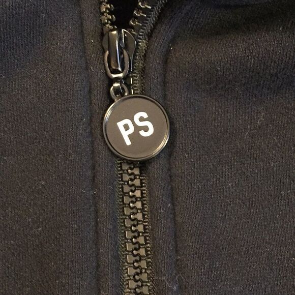 Black Fleece Lined Full Zip Hoodie Jacket Pit to Pit 26 1/2” WARM USED - Picture 7 of 13